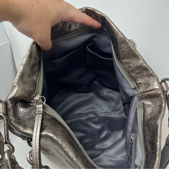 Coach Brooke Metallic Hobo Shoulder Bag - Picture 9 of 11
